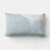 Doppelrahmen Lumbar Throw Kissen Blau (Rückseite)