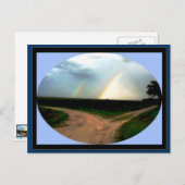 DOPPELRAINBODEN AN DER KREUZFAHRT ZAZZLE POSTCARD POSTKARTE (Vorne/Hinten)