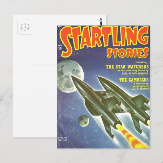 Doppelrakete Postkarte (Vorne/Hinten)