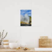 Doppelregenbogen am Riverside Geyser, Yellowstone Poster (Küche)