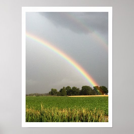 Doppelregenbogen Foto Poster (Vorne)
