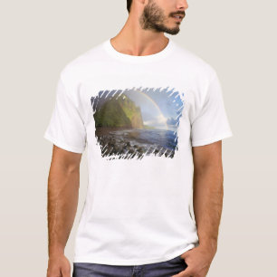 Doppelregenbogen über den Klippen des Nordens T-Shirt