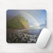 Doppelregenbogen über die Klippen des Nordens Mousepad (Mit Mouse)