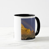Doppelregenbogen über einer Felsformation in der N Tasse (VorderseiteRechts)