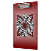 Doppelring-Muster Red Klemmbrett (Links)