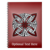 Doppelring-Muster Red Notizblock (Vorderseite)