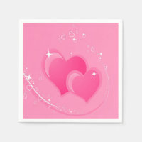 Doppelrosa Herzen