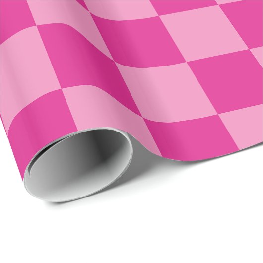 Doppelrosa Hot Magenta Prüfmuster Geschenkpapier (Rolleneckpunkt)