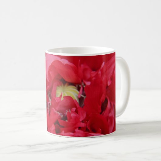 Doppelroter Opiummohn Kaffeetasse (VorderseiteRechts)