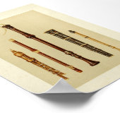 Doppelrutschen, deutscher Flötenschlag, Flötendusc Poster (Ecke)