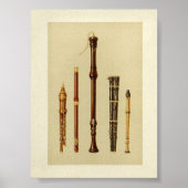 Doppelrutschen, deutscher Flötenschlag, Flötendusc Poster (Vorne)