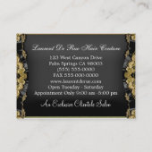 Doppelschere Visitenkarte (Rückseite)