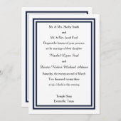 Doppelschiff - Einladung zur Hochzeit (Vorne/Hinten)