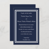 Doppelschiff - Einladung zur Hochzeit 3x5 (Vorne/Hinten)