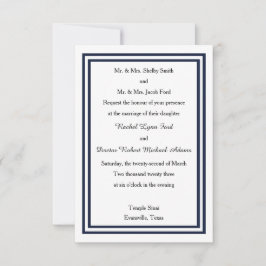 Doppelschiff - Einladung zur Hochzeit 3x5