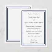 Doppelschiff - Einladung zur Hochzeit 3x5 (Vorne/Hinten)