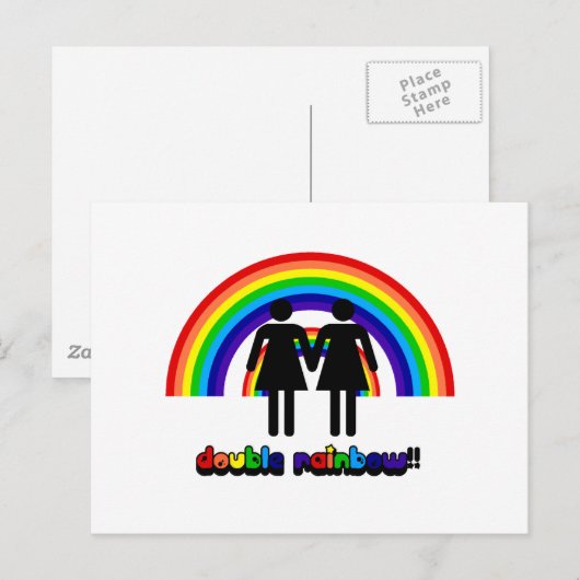 Doppelschleife Postkarte (Vorne/Hinten)