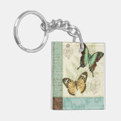 Doppelschmetterlinge Schlüsselanhänger (Vorderseite links)