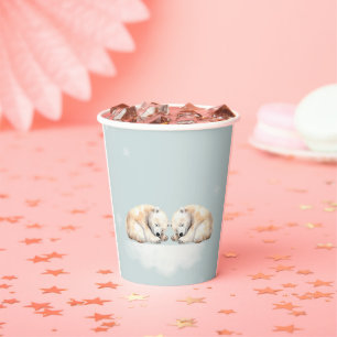 Doppelschnecken Twin Baby Dusche Pappbecher