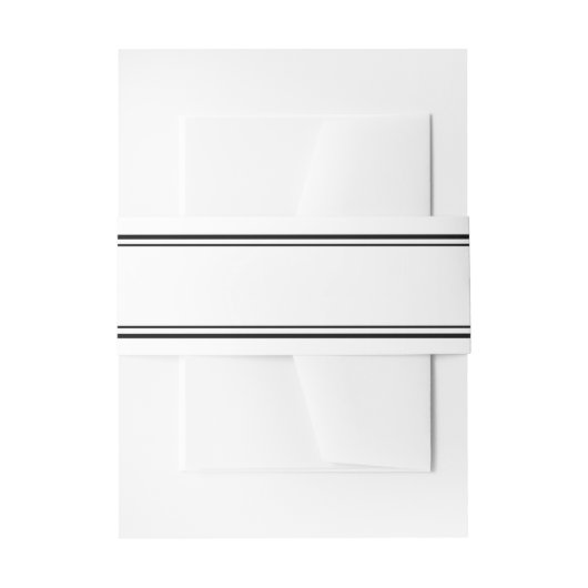 Doppelschwarze Grenzportrait Bauchband Einladungsbanderole (Vorderseite Beispiel)