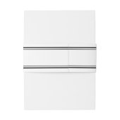 Doppelschwarze Grenzportrait Bauchband Einladungsbanderole (Rückseitenbeispiel)