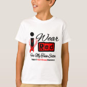 Doppelschwester - ich trage rote T-Shirt (Vorderseite)