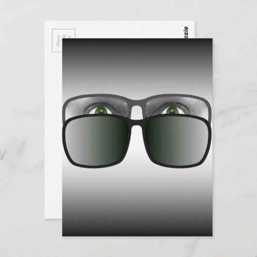 Doppelsehbrille Postkarte (Vorne/Hinten)