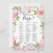 Doppelseite - 2 Brautparty Games Pursuit | Wünsche Einladung (Vorderseite)