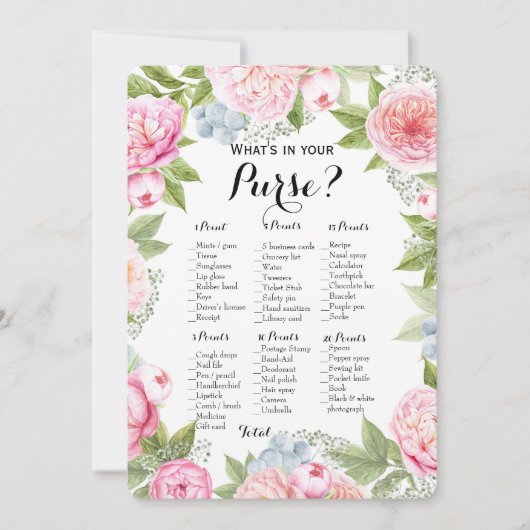 Doppelseite - 2 Brautparty Games Pursuit | Wünsche Einladung (Vorderseite)