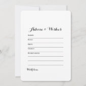 Doppelseite - 2 Brautparty Games Pursuit | Wünsche Einladung (Rückseite)