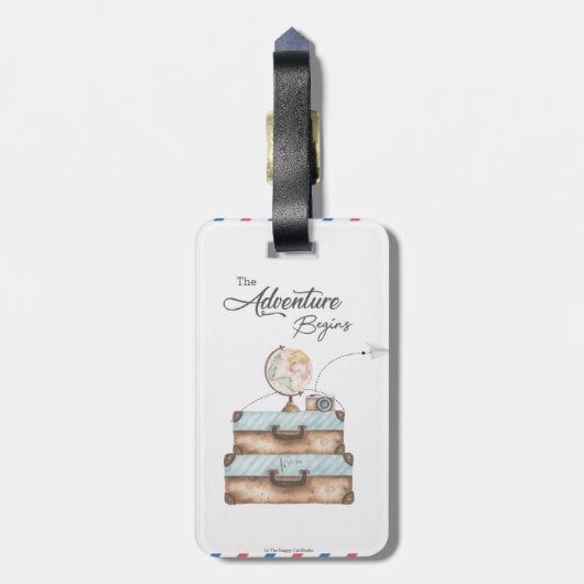 Doppelseitig bedruckt gepäckanhänger (Rückseite vertikal)