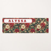 Doppelseitig, Blumen & diagonale Streifen Yogamatte (Vorderseite (Horizontal))