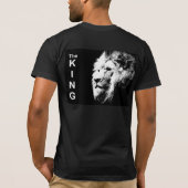 Doppelseitig der King Pop Art Lion Kopf Männer T-Shirt (Rückseite)