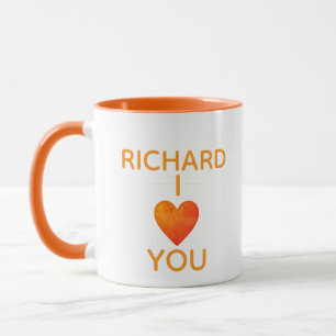 Doppelseitig einfach und süß, ich liebe dich, benu tasse