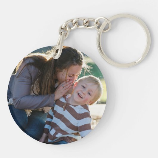 Doppelseitig erstellen Sie Ihr eigenes Foto Schlüsselanhänger (Rückseite)