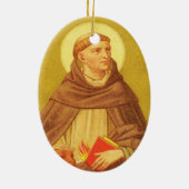Doppelseitig gelegene St. Dominic de Guzman (PM 02 Keramik Ornament (Hinten)
