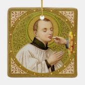 Doppelseitig gelegenes St. Stanislaus (SNV 25) Keramikornament (Rückseite)