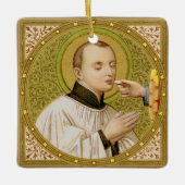 Doppelseitig gelegenes St. Stanislaus (SNV 25) Keramikornament (Vorderseite)