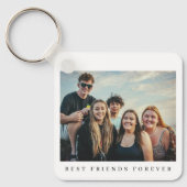 Doppelseitig personalisierte 2-Foto-Beste-Freunde Schlüsselanhänger (Vorderseite)