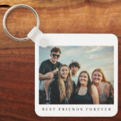 Doppelseitig personalisierte 2-Foto-Beste-Freunde Schlüsselanhänger (Vorderseite)