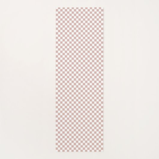 Doppelseitig personalisiertes Schachrosa Yogamatte (Rückseite)