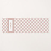 Doppelseitig personalisiertes Schachrosa Yogamatte (Vorderseite (Horizontal))