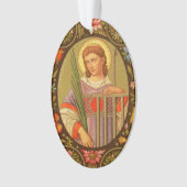 Doppelseitig St. Lawrence von Rom (PM 04) Acrylisc Ornament (Vorderseite)
