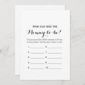 Doppelseitige - 2 Kinderduschspiele - Wie alt | Be Einladung (Vorne/Hinten)