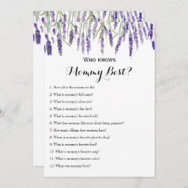 Doppelseitige - 2 x Baby-Duschspiele Einladung