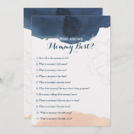 Doppelseitige - 2 x Baby Shower Games Einladung