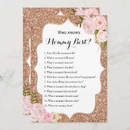 Doppelseitige - 2 x Baby Shower Games Einladung