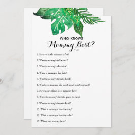 Doppelseitige - 2 x Baby Shower Games Einladung