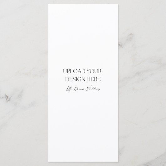 Doppelseitige 4 x 9 Zoll-Halbglaskarte Programm (Rückseite)