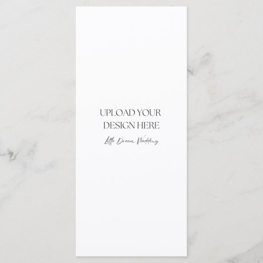 Doppelseitige 4 x 9 Zoll-Halbglaskarte Programm (Vorderseite)